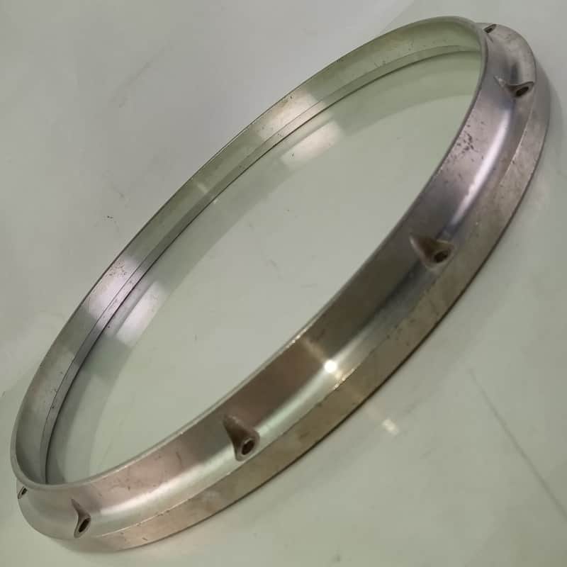 Pearl 14"FFX Die Cast Rim Marching Snare Drum Batter Hoop 1lb10oz Aluminum 12Lug image 1