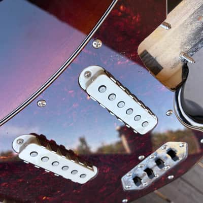 Squier Bass Vi loaded Body project parts caster - Sunburst electric guitar image 21