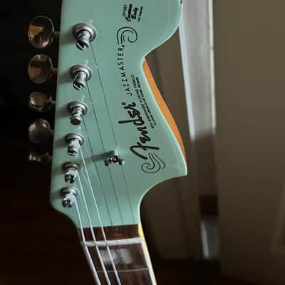 Fender Limited Edition 60th Anniversary Classic Jazzmaster with Matching Headstock Pau Ferro Fretboard 2018 - Mastery Bridge - Daphne Blue image 11