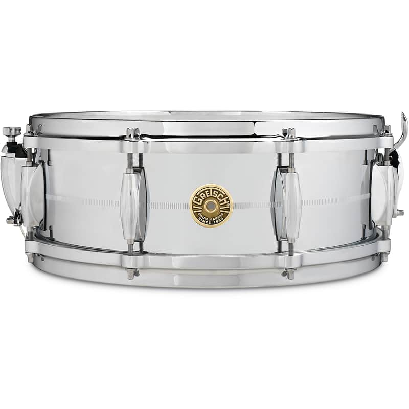 Gretsch G4160 USA Custom Chrome Over Brass 5x14" 8-Lug Snare Drum image 1