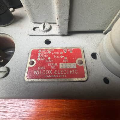 Wilcox Electric 63A1 tube amplifier preamplifier 1940’s-50’s image 7