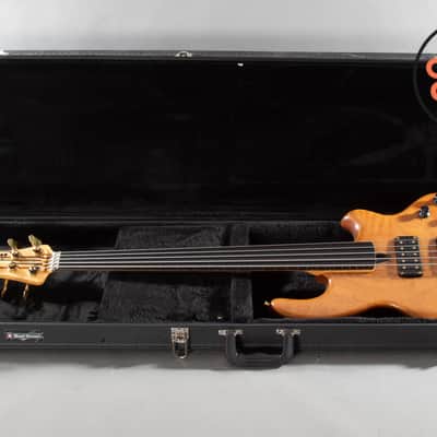 1992 Wal Mk2 5-String Fretless Bass – Walnut Facings, Ebony Board image 2
