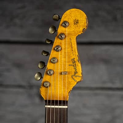 Fender Custom Shop 1961 Stratocaster Super Heavy Relic - 3A Rosewood Fingerboard, Gold Sparkle over 3-Tone Sunburst image 10