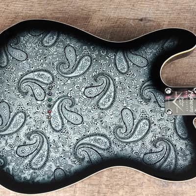 MyDream Partcaster Custom Built - Black Paisley Thinline Dreamsongs Freeway image 4