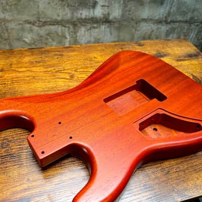 Warmtone CG Hss Strat Style Guitar Body Flamed Maple “Eclipse” 4.1lbs image 6