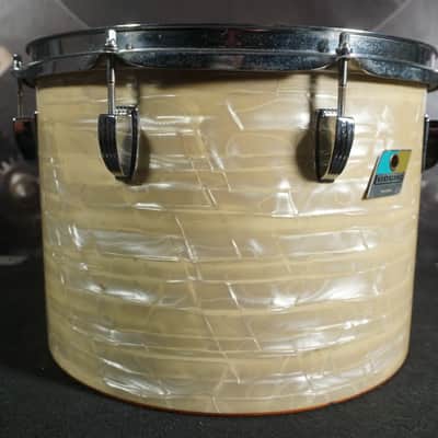 Ludwig Concert Tom 14" Diameter x 10" Depth 1970s - White Perloid image 8