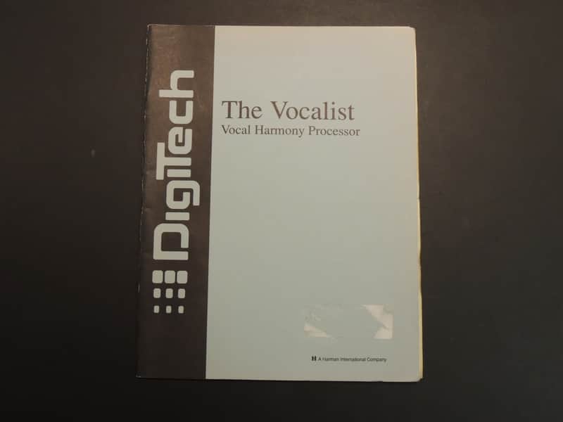 DigiTech The Vocalist Manual [Three Wave Music] image 1