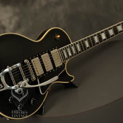 1957 Gibson Les Paul Custom Black w/original Bigsby + "Fretless Wonder" HANG TAG image 11
