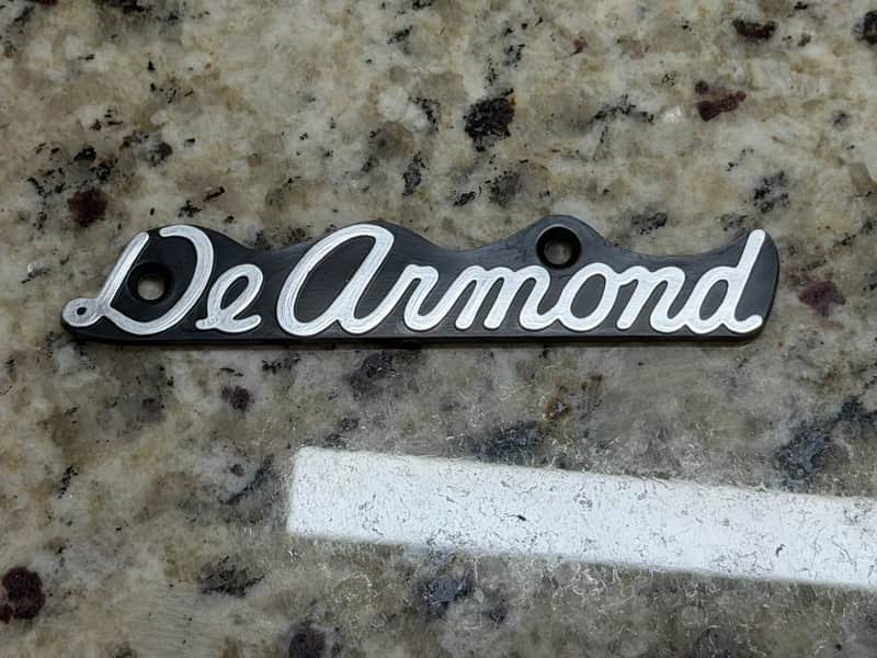 DeArmond Amp or case logo emblem badge image 1