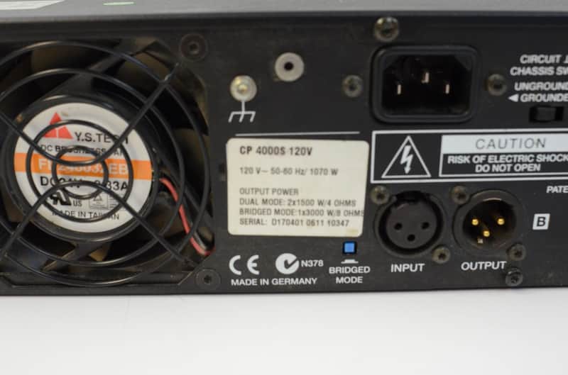 Electro-Voice CP4000S 2100 Watts Per Channel Class-H Power