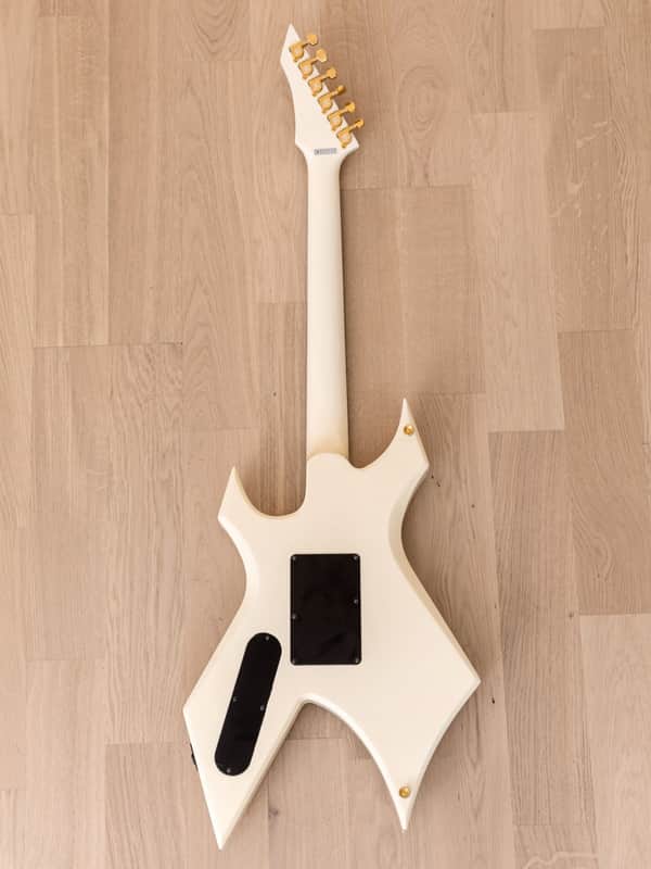 1988 BC Rich Warlock NJ Series Vintage Guitar Neck Through White w