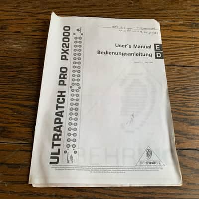 Behringer Ultrapatch Pro PX2000 48-Point TS Patchbay | Reverb