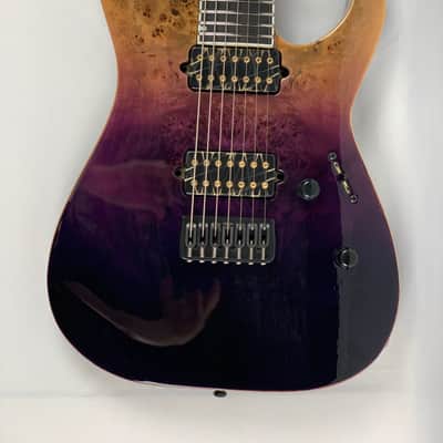 ESP E-II M-II 7 NT Purple Natural Fade 7-String Electric Guitar + Hard Case B-Stock Made in Japan image 9