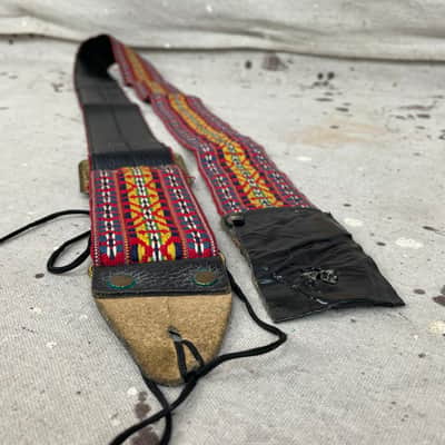 Vintage 1960s Guitar Strap Hippie-Hootenanny Pattern Strap Poor Condition image 5