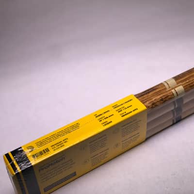 4 Pairs Pack - Pro-Mark Rebound 5A Hickory and Firegrain Drum Sticks Wood Tip RBH565AW-4PFG image 4