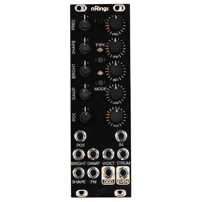 After Later Audio nRings Micro Mutable Ins Rings Clone Module - Black and Gold image 1