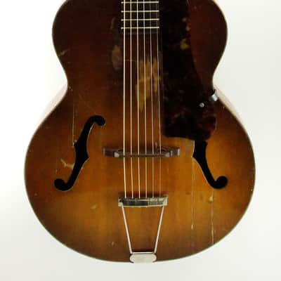 Harmony Patrician Arched Top Guitar c1950's Honey Shadeburst image 1