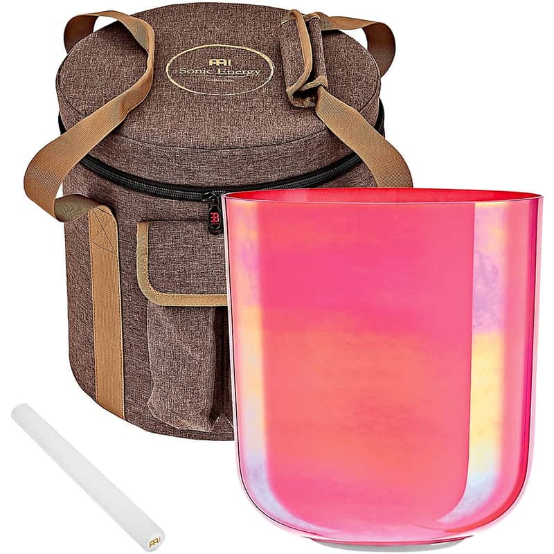 MEINL Sonic Energy 7.5" Essence Crystal Singing Bowl, Lotus Pink, G3, Throat Chakra Regular image 1
