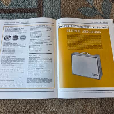 Vintage 1965 Gretsch Guitars & Amplifiers Catalog #32! Chet Atkins, White Falcon! Rare, Original Case Candy! image 8