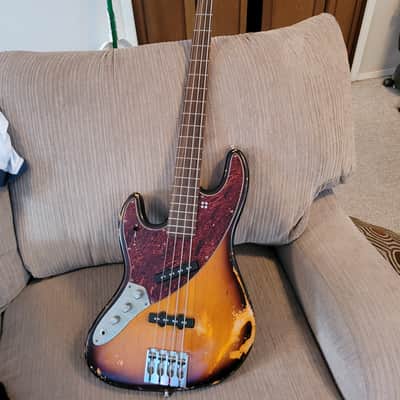 Sandberg Sandberg California II Umbo 4 string Tobacco Sunburst Left Hand s-n 17880 2016 - 3 Tone Burst Hard Core Aged image 1