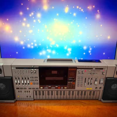 CASIO KX-101 🌈RaRe🌈 Vintage Stereo Cassette Boombox / Organ Synthes Combo image 4