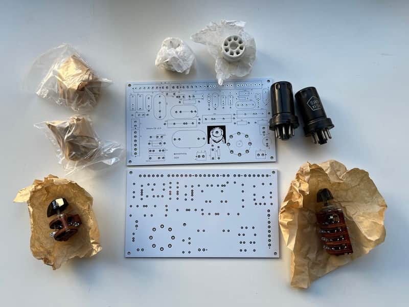 DIY partial kit PCB for tube program equalizer, mastering grade image 1