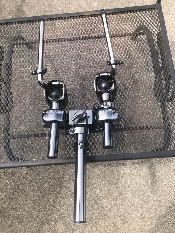 Mapex Saturn double tom post for bass drum image 1
