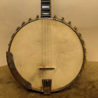 Hughes 17 Fret "Irish" Tenor Banjo 1920's W/ Orig GEIB Case image 2