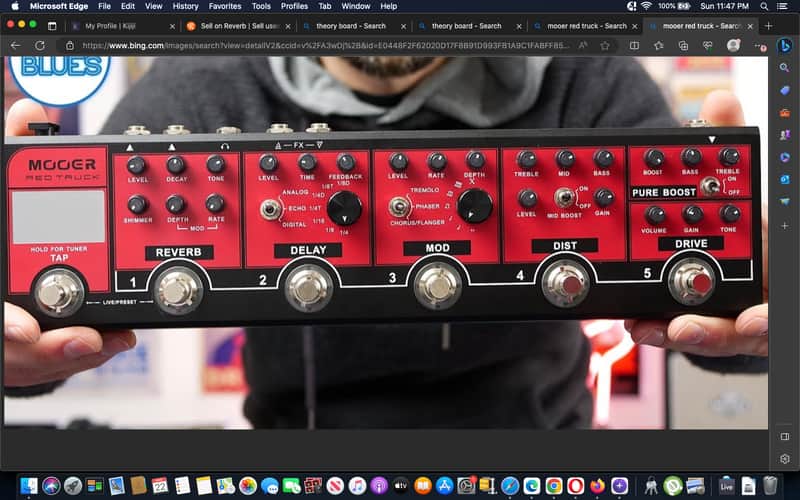 Mooer Red Truck 6-Effect Guitar Pedal w. Case (, FX Loop, Switcher, & Tempo Sync) Bild 1