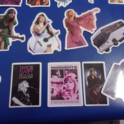 Huge Lot #1 of 51 Gloss mini Taylor Swift die cut Decals / Stickers scrap book computer, phone, guitar case candy etc image 5