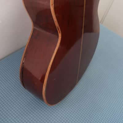 Project Vintage 1960s Silviano Herrera Classical Guitar H-Sil Mariachi Studio Project Crack On Lower Bout Rarely Listed For Sale Paracho Mexico Mexican Jesus Herrera image 11