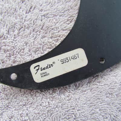 1979 Fender Stratocaster Pickguard Original Vintage Part With Fender Serial Number Genuine Vintage Fender Stratocaster Pickguard Cool! image 2