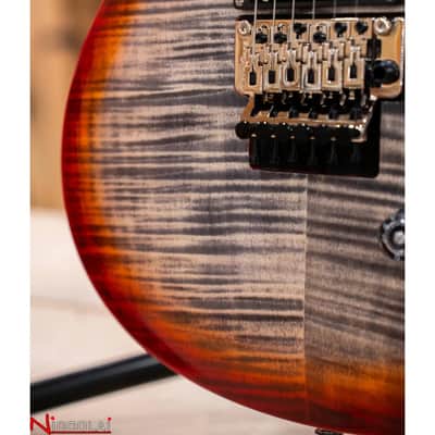 PRS SE Custom 24 Floyd Charcoal Cherry Burst image 11