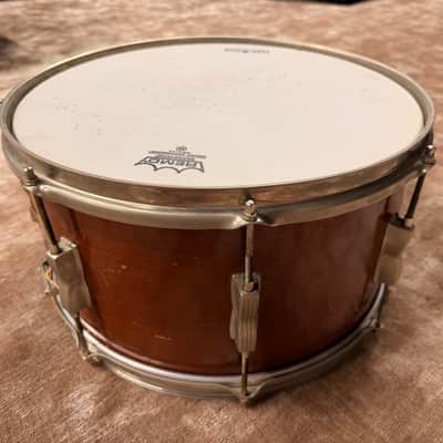 USED WFL 7 X 15 SNARE DRUM MAHOGANY SHELL; MAPLE RE-RINGS image 2