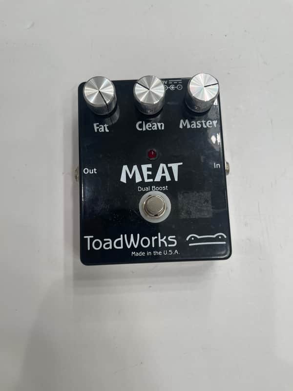 Toadworks Meat Dual Boost Overdrive Booster Guitar Effect Pedal Made In USA image 1