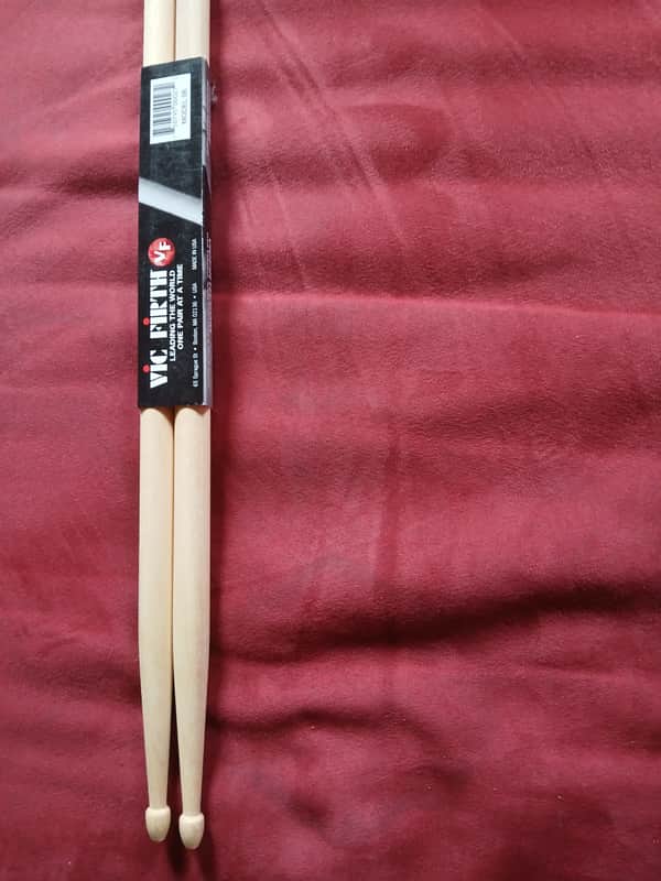 Vic Firth 5B American Classics Wood Tip Drum Sticks 2010s - Natural image 1