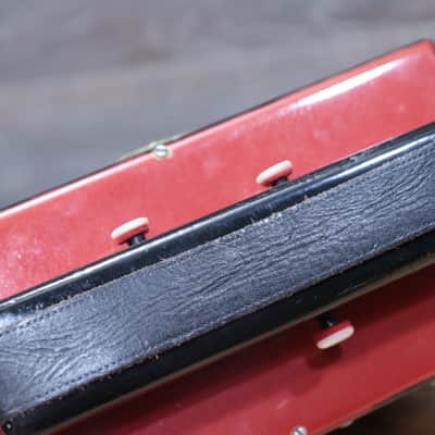 Gagné & Frère 2-Bass 10-Treble Button "D" Red & Black Diatonic Accordion w/Case image 10