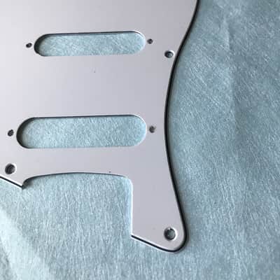 New 3 Ply White 11 Hole Modern-Style Strat s/s/s Fits Fender Guitar Pickguard image 3