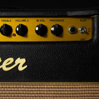 Bogner Shiva EL34 2-Channel 80-Watt 1x12" Guitar Combo with Reverb 2005 - Black with Green Back Panel image 8