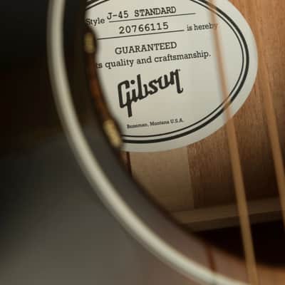 Gibson J-45 Standard | Vintage Sunburst image 8