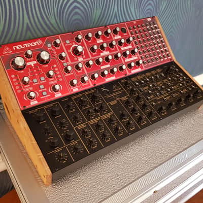 Solid Oak Dual Stand for Behringer Model D Pro 1 K2 and Neutron ETC image 6
