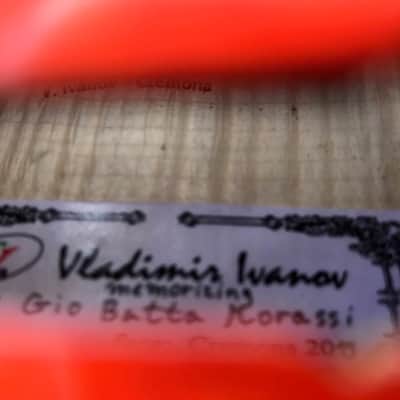 Italian Violin hand made crafted by Master Vladimir Ivanov maker 4/4 2019 - Red Nathan Milstein Stradivarius 1716 Strad better than 1715 Cremonese apprentice of Master Gio Batta Morassi image 2