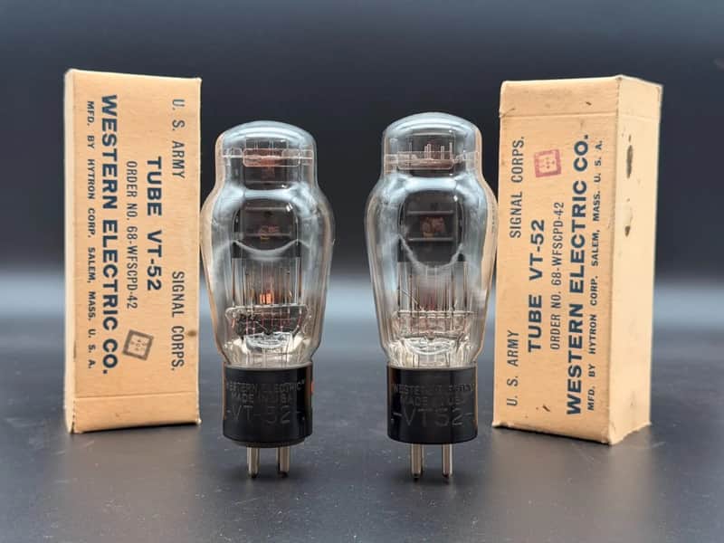 VT 52 WESTERN ELECTRIC Tested 97% matching HI-FI DHT WITH BOX image 1