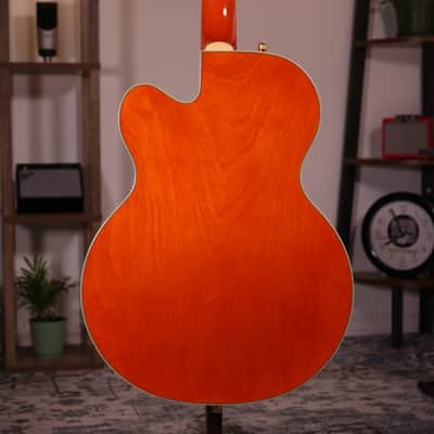 Gretsch Synchromatic Nashville Hollow Body - Ebony Fingerboard, 50's Orange Stain image 9