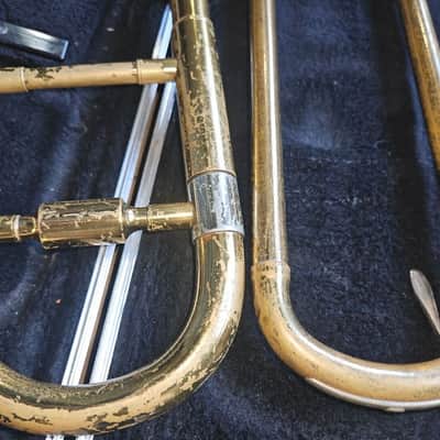 Blessing Scholastic Trombone with Case & Mouthpiece. Made in USA. Good condition image 5
