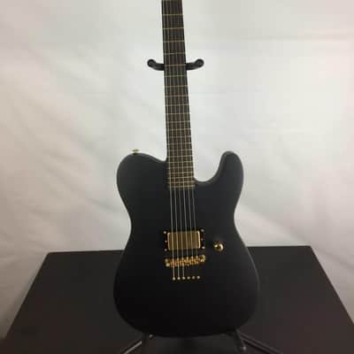 ESP LTD AA-1 Alan Ashby Signature Electric Guitar, Ebony Fingerboard, Black Satin image 1