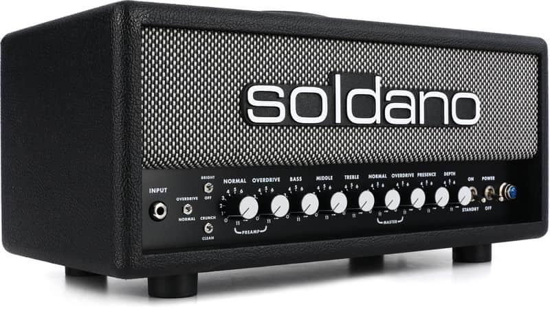 Soldano SLO-30 Super Lead Overdrive 30-watt Tube Head - Salt & Pepper Grille image 1