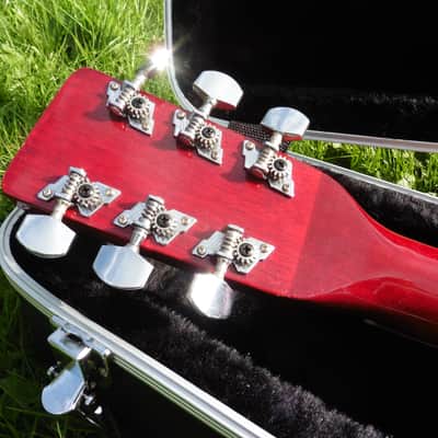 Hondo II Hummingbird 1979 2 Color Sunburst + Hard Case + Pro Set Up + Very unusual and cool image 3