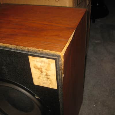 Vintage Klipsch KG2 2-way large bookshelf or floor speakers w/original box image 4
