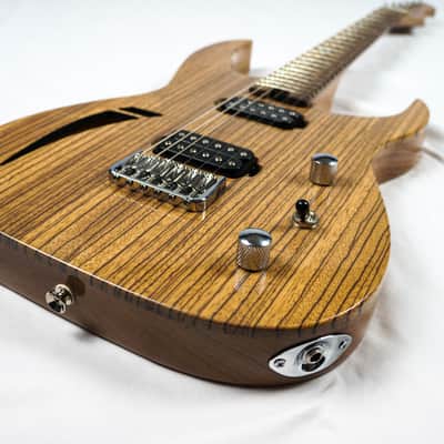 Swisher Handmade Machine Semi-Hollow Body 2024 - Zebrano image 2